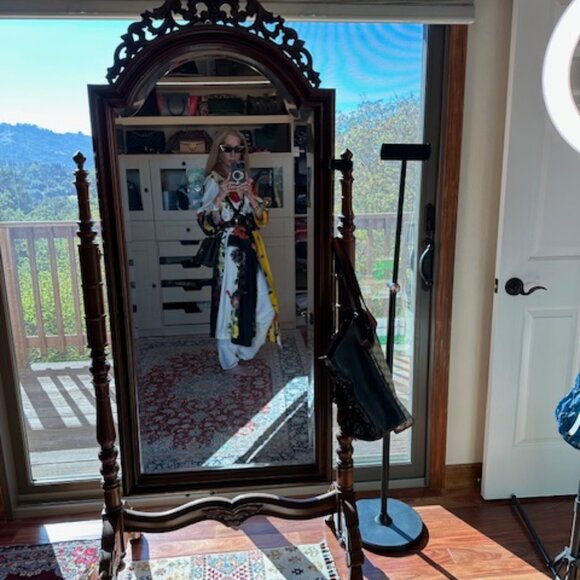 Oscar de la Renta Silk Size 12 Coat - Picture 2 of 9